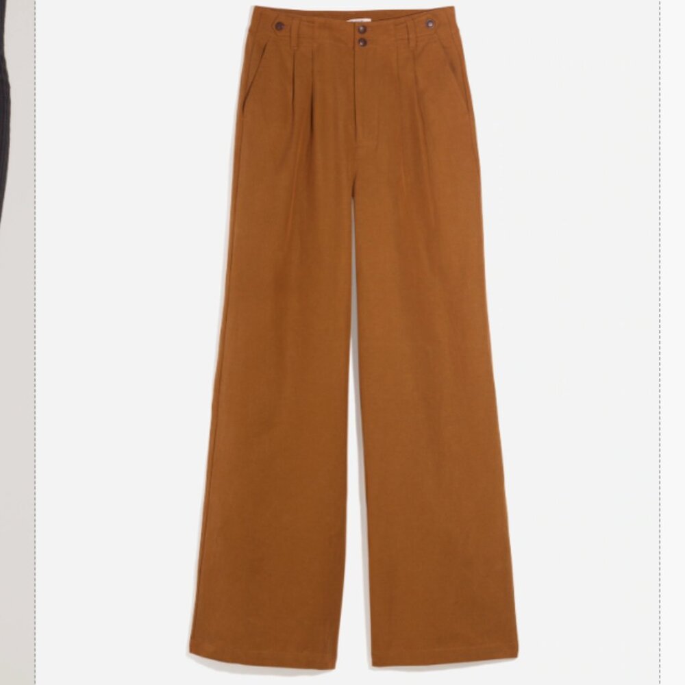 Madewell Brown Wide-Leg Pants
